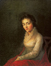Constanze Mozart portrait de Lange