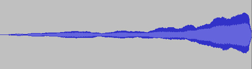 forme d'onde d'un crescendo