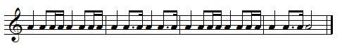 Exercice de rythme, croche pointée et double-croche Exercice de rythme, croche pointée et double-croche