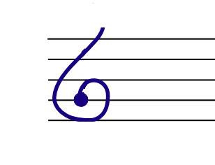 Dessiner une clef de SOL, étape cinq