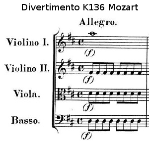 Nomenclature du divertimento k136 de Mozart Nomenclature du divertimento k136 de Mozart
