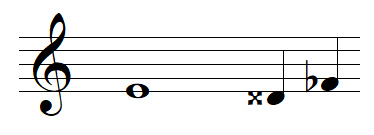 enharmonies de la note MI