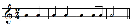 Mesure à 2/4