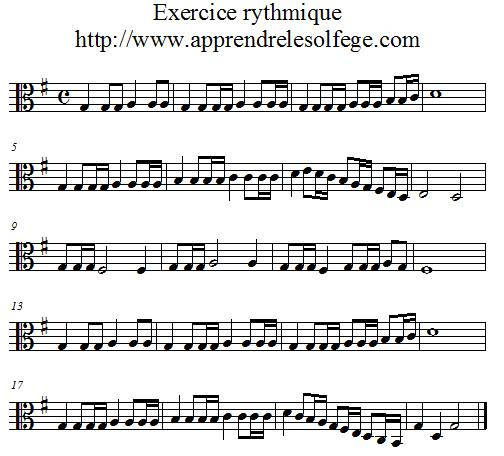 Exercice rythmique binaire 5 UT 3 Exercice rythmique binaire 5 UT 3