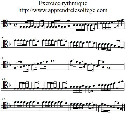 Exercice rythmique binaire 6 UT 4 Exercice rythmique binaire 6 UT 4