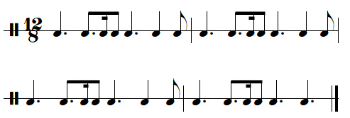Rythmes ternaires, leçon n°3, la sicilienne, exercice n°5