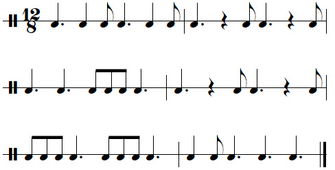 Exercice de rythme n°4 de la leçon n°4