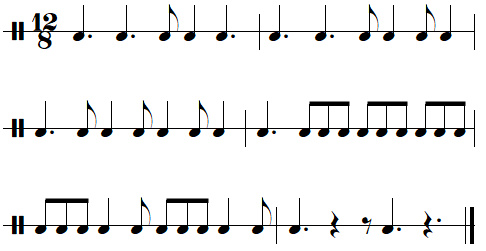 Exercice de rythme n°6 de la leçon n°4