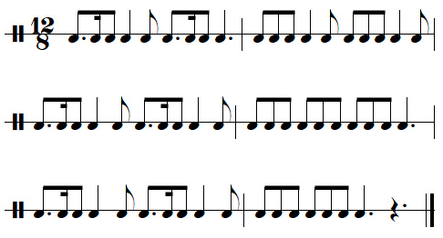 Exercice de rythme n°7 de la leçon n°4