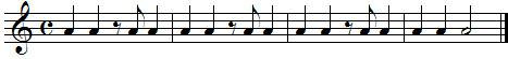 Exercice rythmique autour des contretemps Exercice rythmique autour des contretemps