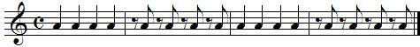 Exercice rythmique autour des contretemps Exercice rythmique autour des contretemps