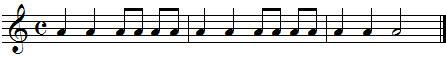 Exercice rythmique autour des croches Exercice rythmique autour des croches