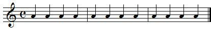 Exercices de rythme, les noires et les silences Exercices de rythme, les noires et les silences