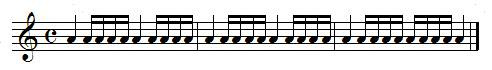 Exercice de rythme, doubles-croches Exercice de rythme, doubles-croches