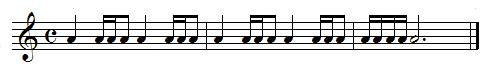 Exercice de rythme, doubles-croches Exercice de rythme, doubles-croches