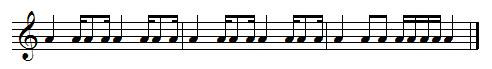 Exercice de rythme, doubles-croches Exercice de rythme, doubles-croches
