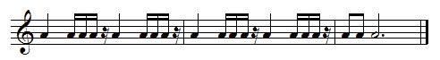 Exercice de rythme, doubles-croches Exercice de rythme, doubles-croches
