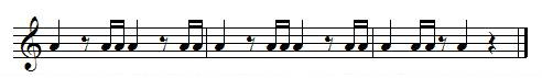 Exercice de rythme, doubles-croches Exercice de rythme, doubles-croches