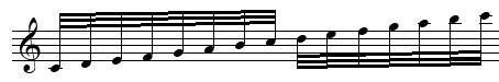 triples-croches successives
