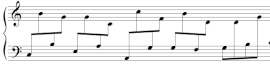Alternance main gauche (clef de FA) et main droite (clef de SOL) Alternance main gauche (clef de FA) et main droite (clef de SOL)