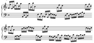 Exercices de lecture de note pour piano en doubles-croches, (de F2 à C4 pour la main gauche et de C4 à C6 pour la main droite) Exercices de lecture de note pour piano en doubles-croches, (de F2 à C4 pour la main gauche et de C4 à C6 pour la main droite)