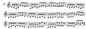 Lecture de notes pour violon à imprimer avec points de repère et en croches Lecture de notes pour violon à imprimer avec points de repère et en croches