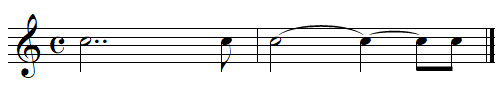 Le double point en solfège
