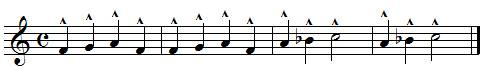 Marcato exemple