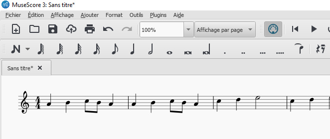Transposer avec le logiciel Musescore une partition en UT pour un instrument en MI bémol