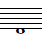 Note de musique basse dans une portée