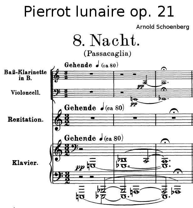 Pierrot Lunaire Arnold Schoenberg Pierrot Lunaire Arnold Schoenberg