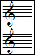 portées vierges clef de SOL