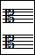 portées vierges clef d'UT 3e ligne