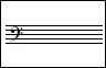 portées vierges clef de FA