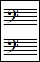 portées vierges clef de FA
