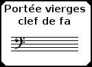 Portées vierges clef de FA