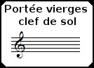Portées vierges clef de SOL