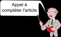 appel à compléter l'article appel à compléter l'article