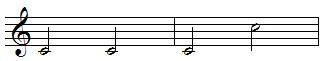 Renversement unisson octave