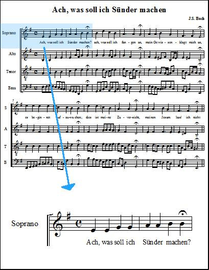 chorale, paroles