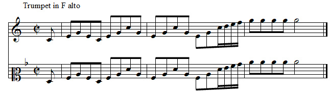 trompette, concerto brandebourgeoisn°2 de J.S. BACH