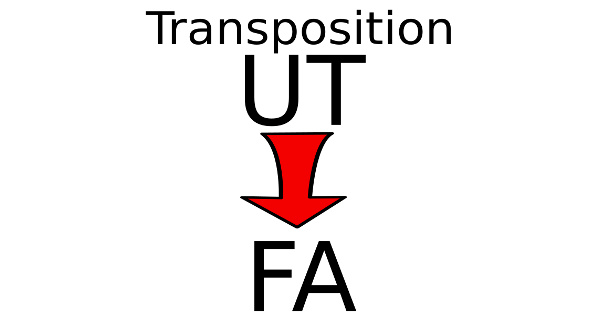 Transposer une partition en UT pour un instrument en FA