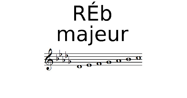 Gamme de RÉ bémol Majeur