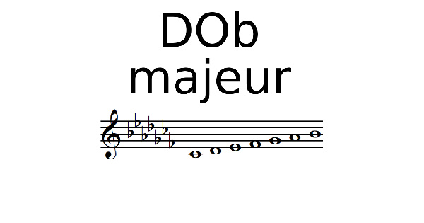 Gamme de DO bémol Majeur