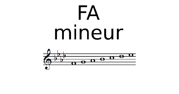 Gamme de FA mineur