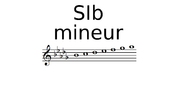 Gamme de SI bémol mineur