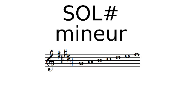 Gamme de SOL dièse mineur