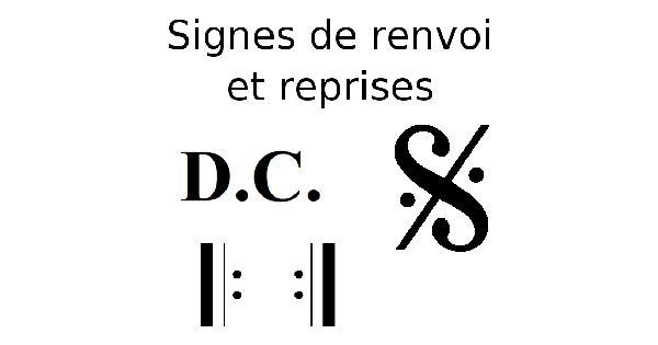 Signes de renvoi et reprises