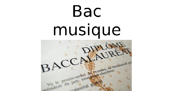 Bac musique