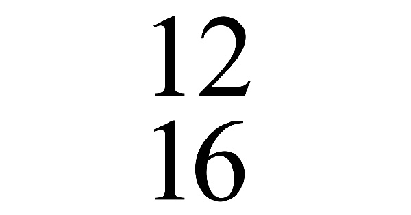 Exemples de mesure à 12/16